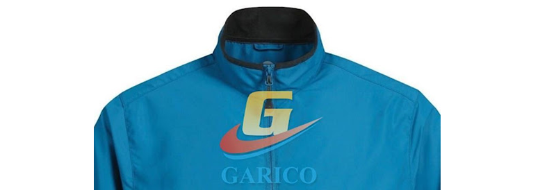 Xưởng may Garico với thiết kế cổ áo khoác vải dù sang trọng đẳng cấp.